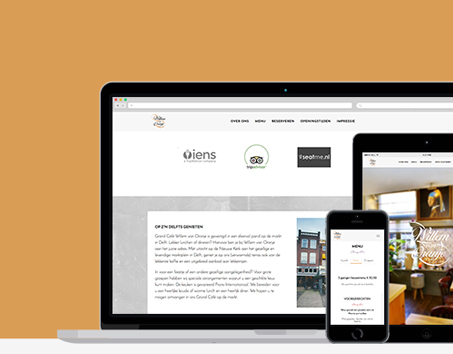Website Grand Café Willem van Oranje